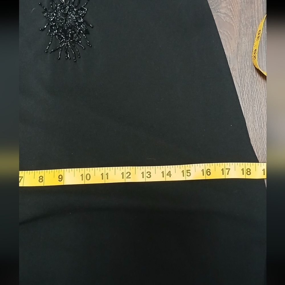 Laundry By Shelli Segal Black Beaded V-Neck Maxi Dress - Picture 11 of 16